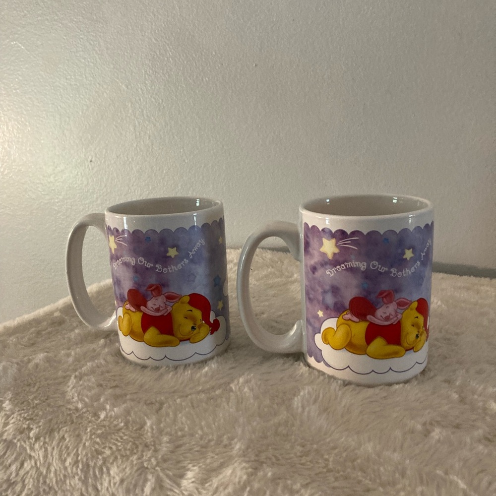 Disney Winnie the Pooh 16oz Mugs (2)
